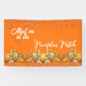 Maak kennis met mijn pompoen Herfst Colour Bicycle Spandoek (Horizontaal)