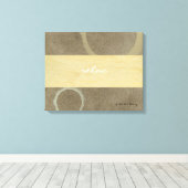 Maak kennis met moderne kunst canvas afdruk (Insitu (Houten vloer))