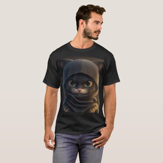 Maak kennis met Ninja Cat T-shirt (Voorkant volledig)