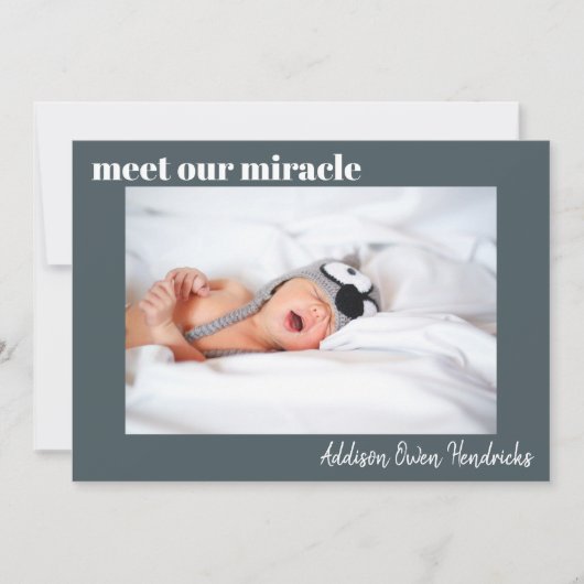 Maak kennis met ons wonder | Aankondiging ter gebo (Voorkant)