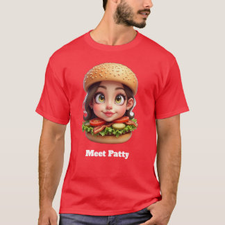 Maak kennis met Patty Funny Grafisch ontwerp T-shirt