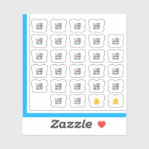 Maak kennis met T-shirt Stickers - Live, Love, Pla