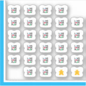 Maak kennis met T-shirt Stickers - Live, Love, Pla (Voorkant)