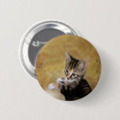 Maak kennis met tijger ronde button 5,7 cm (Voorkant /achterkant)