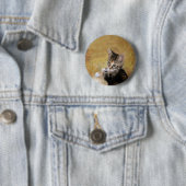 Maak kennis met tijger ronde button 5,7 cm (In situ)