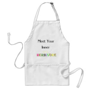 Maak kennis met uw binnenste herbivore Apron Standaard Schort
