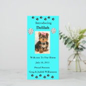 Maak kennis met uw goedgekeurde foto-kaart aankondiging (Staand voorkant)