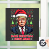 Maak Kerst Groot Weer Lelijke Kersttrui Trump Raamsticker (Huis)