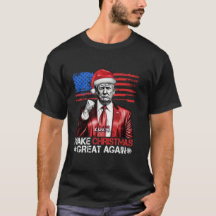 Maak Kerst Groots Opnieuw Trump Sinterklaas Amer T-shirt