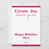 Maak Kerst met Vrolijk Kerstfeest Kerstboom Hanger Feestdagenkaart (Achterkant)