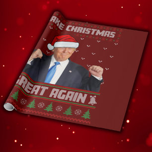 Maak kerst nog een keer geweldig Donald Trump Xmas Cadeaupapier