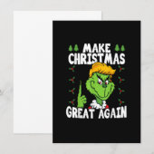 Maak kerst nog een keer geweldig Donald Trump Xmas Kaart (Voorkant / Achterkant)