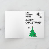 Maak kerst nog een keer geweldig - laten we rustig feestdagen kaart (Binnen)