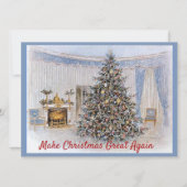 Maak kerst nog een keer geweldig met ovaal Kantoor Feestdagenkaart (Voorkant)