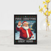 Maak kerst nog een keer geweldig Trump met lelijke Kaart (Gele Bloem)