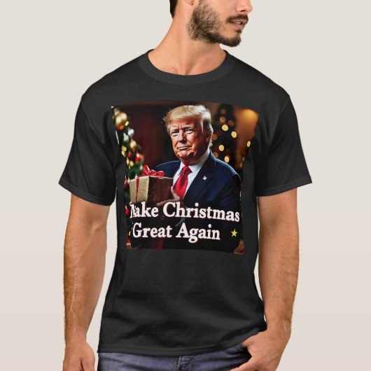Maak kerst weer geweldig 1 t-shirt (Voorkant)
