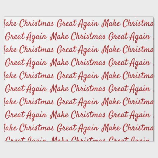 Maak kerst weer geweldig cadeaupapier (Vlak)