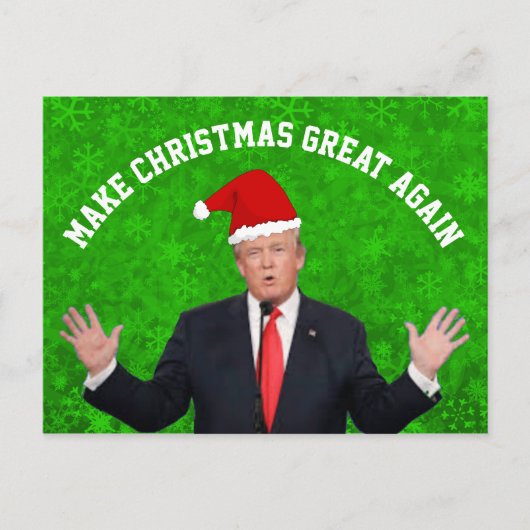 Maak kerst weer geweldig Donald Trump Feestdagenkaart (Voorkant)