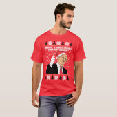Maak kerst weer geweldig Donald Trump grappig T-shirt (Voorkant volledig)