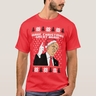 Maak kerst weer geweldig Donald Trump grappig T-shirt