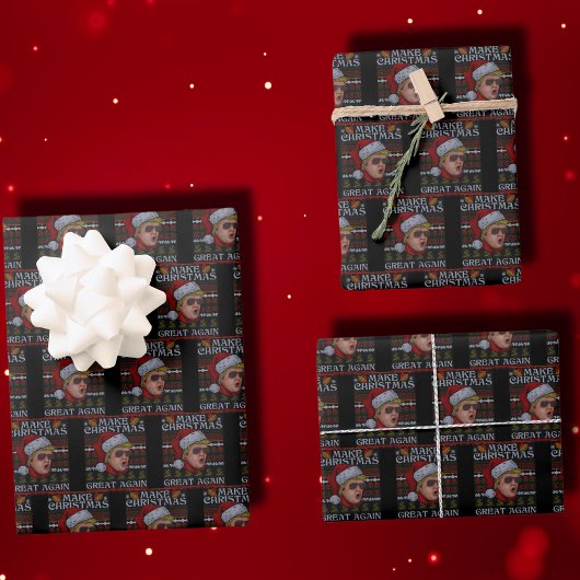 Maak kerst weer geweldig Donald Trump Inpakpapier Vel