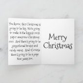 Maak kerst weer geweldig feestdagen kaart (Binnen)