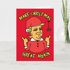 Maak kerst weer geweldig feestdagen kaart