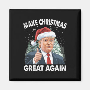 Maak kerst weer geweldig Grappig Donald Trump Kers Magneet