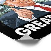 Maak kerst weer geweldig Grappig Donald Trump Kers Poster (Hoek)