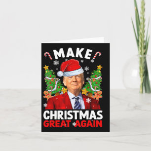 Maak kerst weer geweldig grappig Donald Trump Sant Kaart