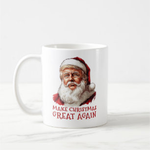 Maak kerst weer geweldig Grappig Kerstman Trump Ke Koffiemok
