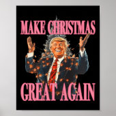 Maak kerst weer geweldig Grappig Kerstman Trump Ke Poster (Voorkant)