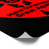 Maak kerst weer geweldig Grappig President Trump M Poster (Hoek)