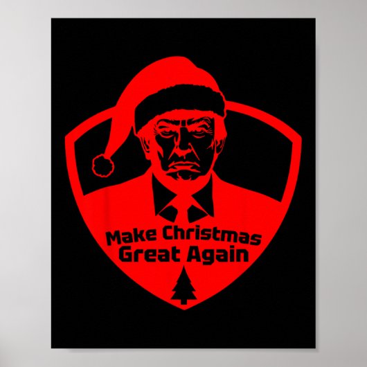 Maak kerst weer geweldig Grappig President Trump M Poster (Voorkant)