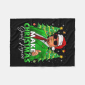 Maak kerst weer geweldig grappig Santa Trump Chris Fleece Deken (Voorkant (Horizontaal))