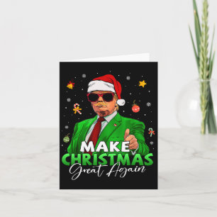 Maak kerst weer geweldig grappig Santa Trump Chris Kaart