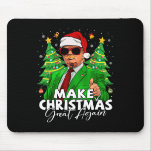 Maak kerst weer geweldig grappig Santa Trump Chris Muismat