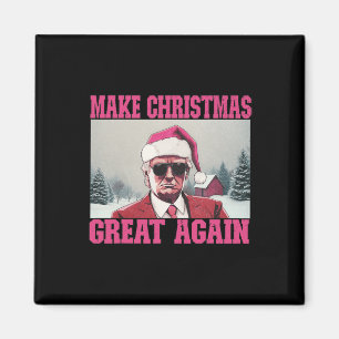 Maak kerst weer geweldig Grappig Sinterklaas Trump Magneet