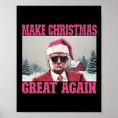 Maak kerst weer geweldig Grappig Sinterklaas Trump Poster (Voorkant)