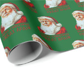 Maak kerst weer geweldig Grappig Trump Kerstman Cadeaupapier (Rol Hoek)