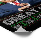 Maak kerst weer geweldig Grappig Trump Santa Hat X Poster (Hoek)