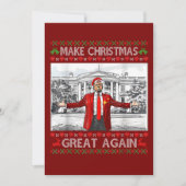 Maak kerst weer geweldig, grappige Trump. Feestdagenkaart (Voorkant)