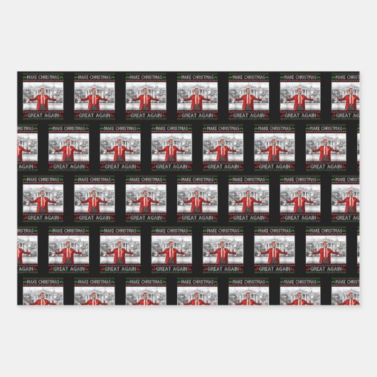 Maak kerst weer geweldig, grappige Trump. Inpakpapier Vel (Voorkant)