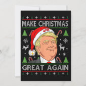 Maak kerst weer geweldig, grappige Trump-kerst Feestdagenkaart (Voorkant)