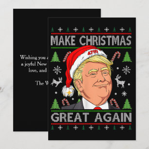 Maak kerst weer geweldig, grappige Trump-kerst Feestdagenkaart