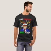 Maak kerst weer geweldig, grappige Trump Oeganda T-shirt (Voorkant volledig)