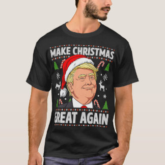Maak kerst weer geweldig, grappige Trump Oeganda T-shirt
