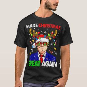 Maak kerst weer geweldig, grappige Trump Oeganda T-shirt