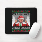 Maak kerst weer geweldig Grappige Trump pyjama's U Muismat (Met muis)