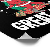 Maak kerst weer geweldig, grappige woordspun poster (Hoek)